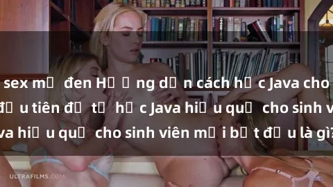 sex mỹ đen Hướng dẫn cách học Java cho sinh viên: Bước đầu tiên để tự học Java hiệu quả cho sinh viên mới bắt đầu là gì?
